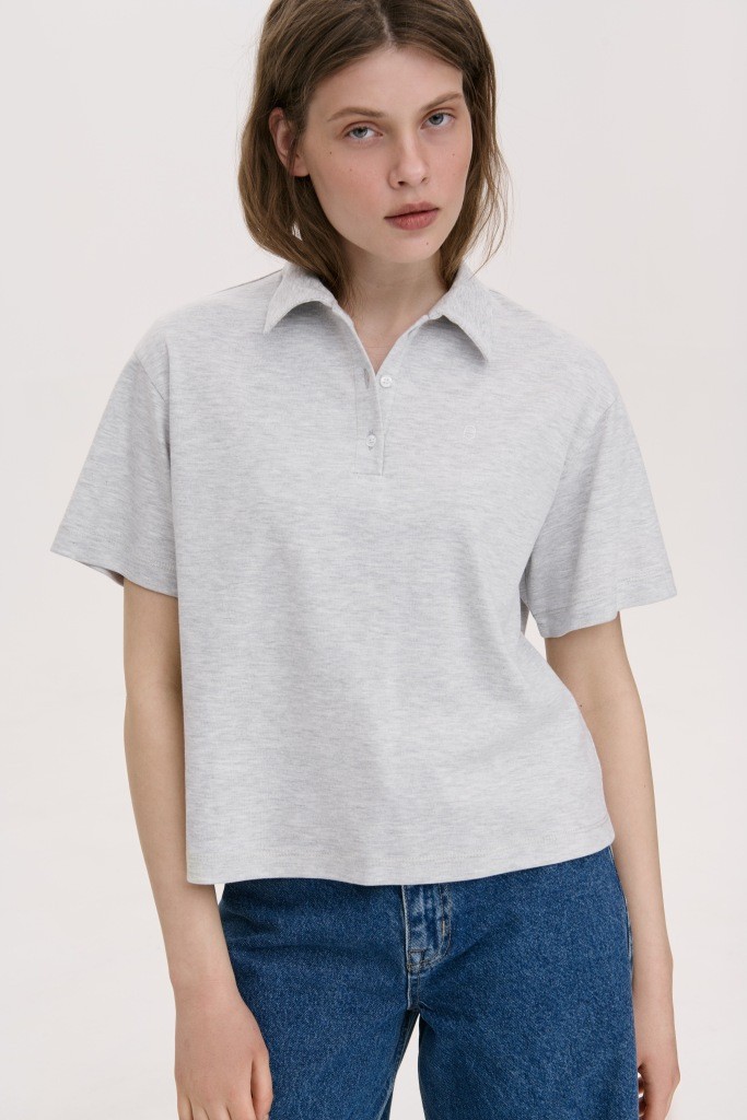 ФУТБОЛКА-ПОЛО ОБʼЄМНОГО СИЛУЕТУ 1172-2 зображення